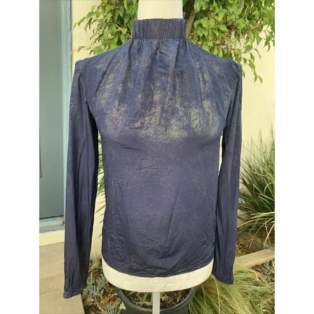 Bogdar Designer Metallic Long sleeve top